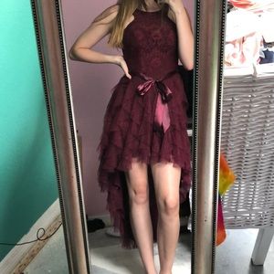 A beautiful sparkly homecoming dress